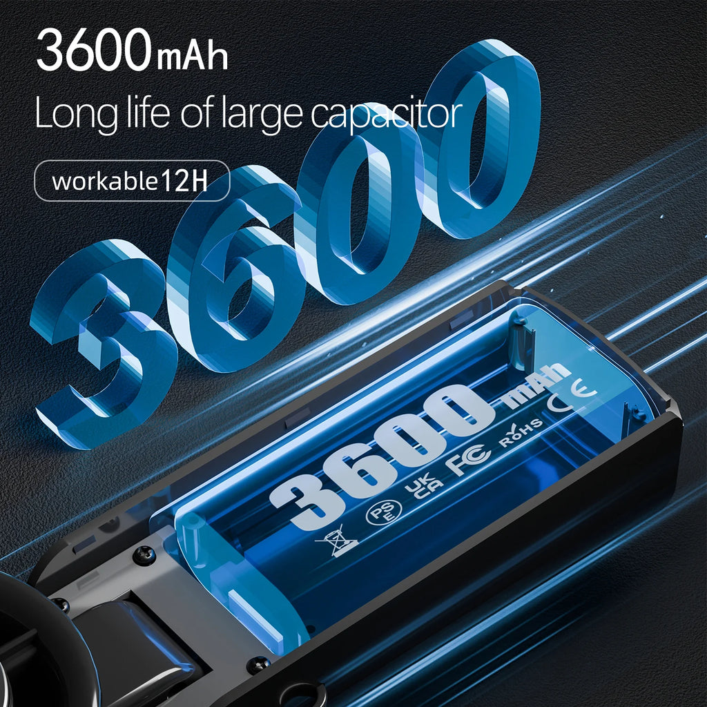 IceRush Turbo – Handheld Fan with Instant Cooling Plate & LED Light